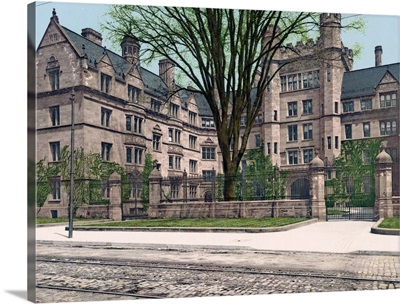 Vanderbilt Hall Yale College Connecticut Vintage Photograph