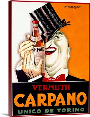 Vermuth Carpano/Unico de Torino Vintage Advertising Poster