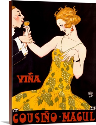 Vina Cousino Magul, Vintage Poster, by Rene Vincent