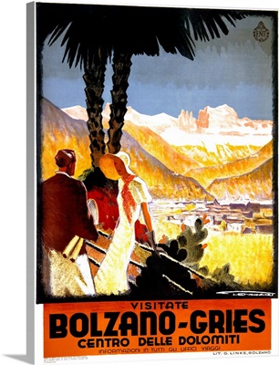 Visitate Bolzano Gries, Vintage Poster, by Granz Lenhart