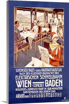 Wien Baden, Vintage Poster, by Stieborsky