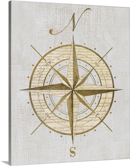 Compass Rose Wall Art, Canvas Prints, Framed Prints, Wall Peels | Great ...