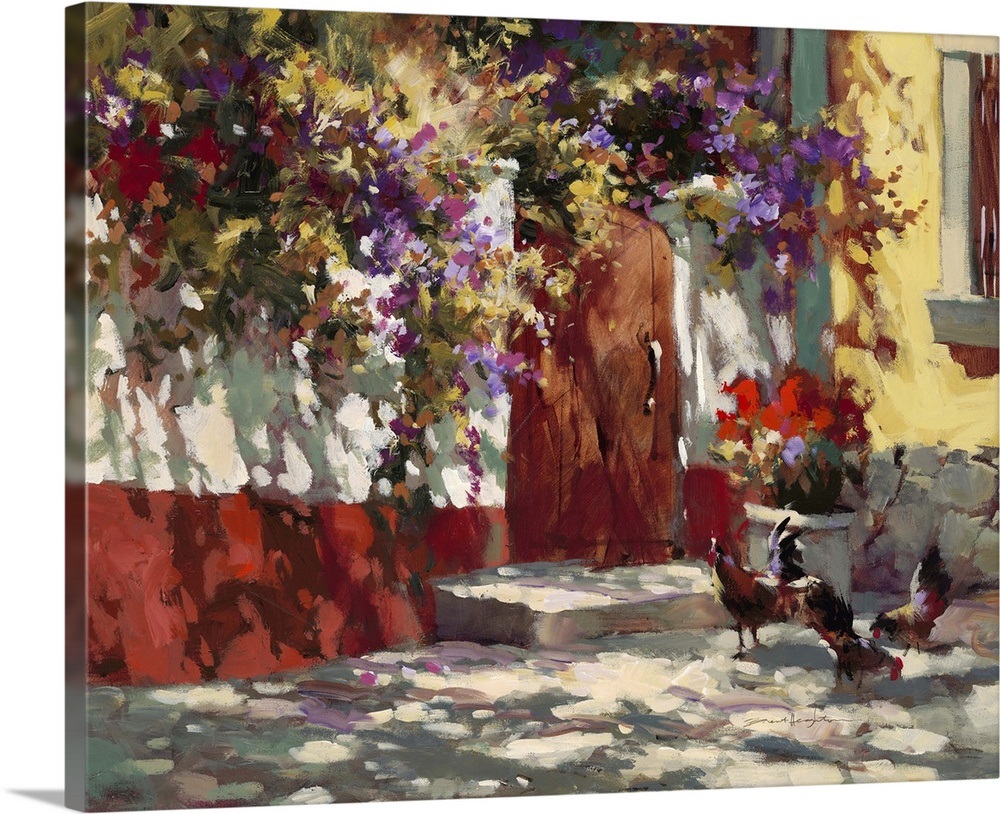 Country Courtyard Wall Art, Canvas Prints, Framed Prints, Wall Peels Great Big Canvas