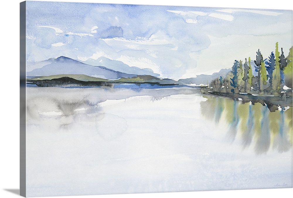 Lakefront Watercolor