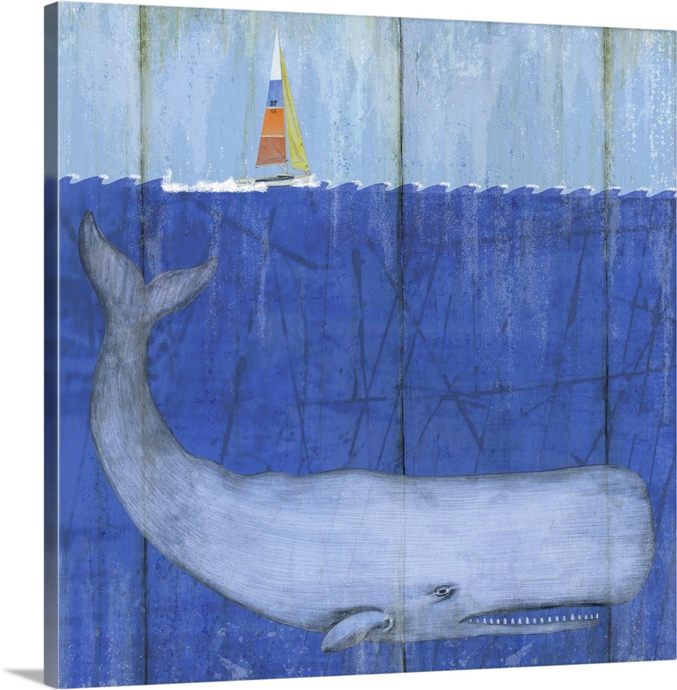 Mighty Whale Wall Art, Canvas Prints, Framed Prints, Wall Peels | Great ...