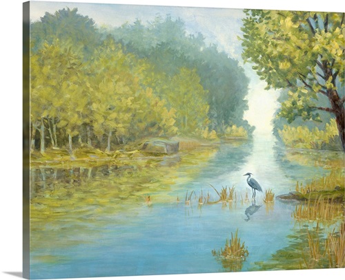 Still Heron Landscape | Great Big Canvas