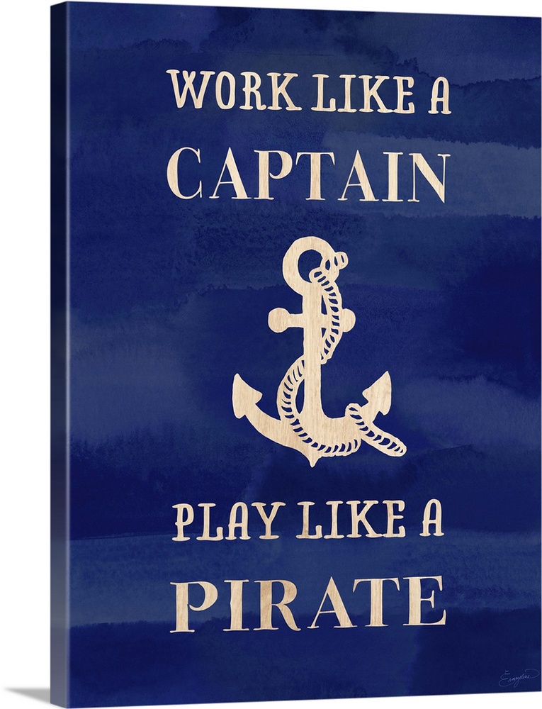Contemporary typography with a nautical theme.