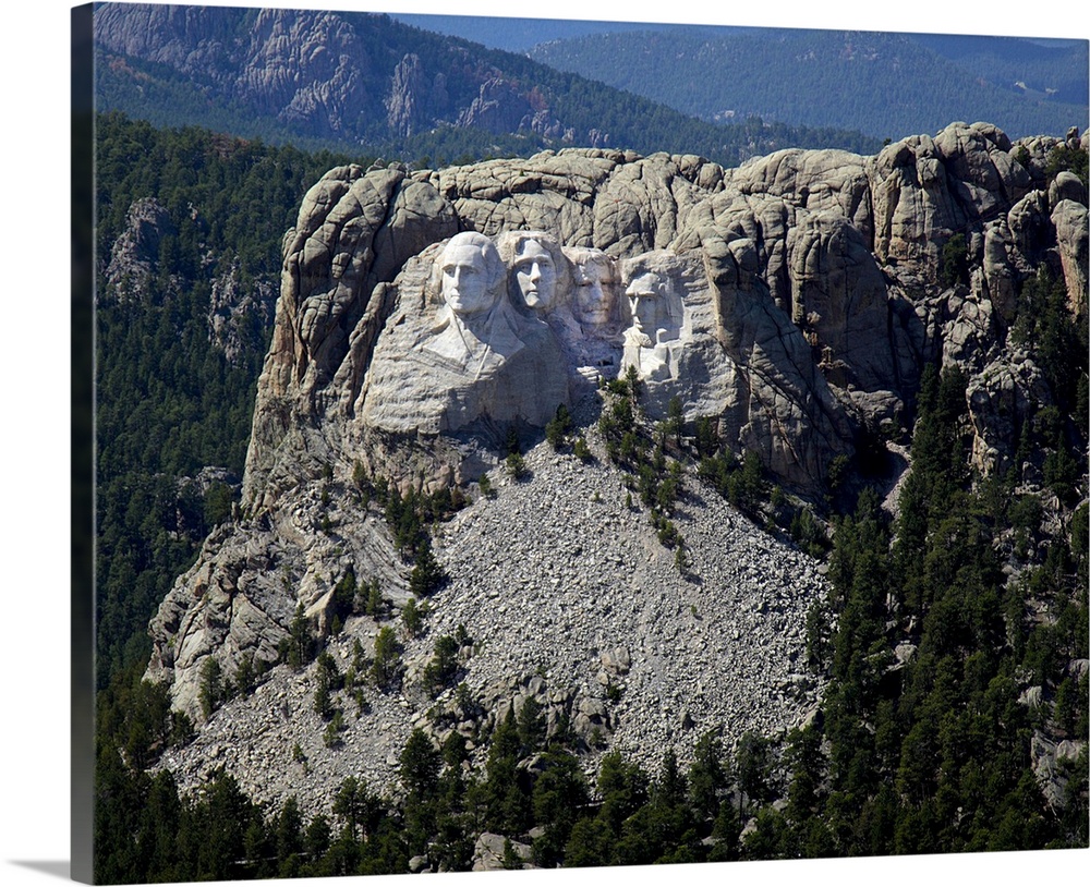 Aerial View, Mount Rushmore