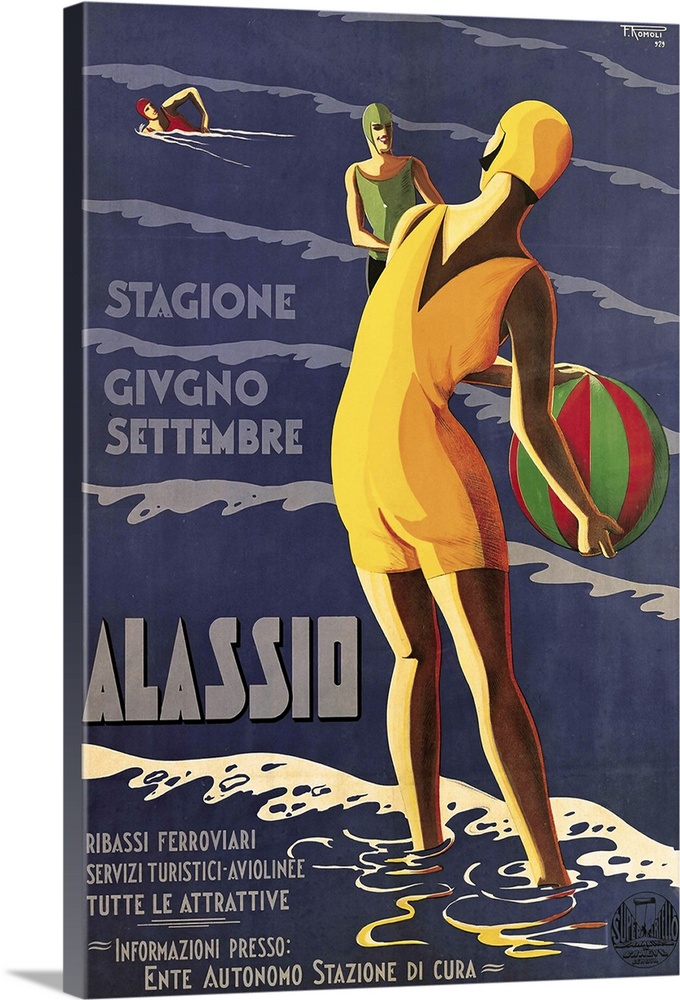 Alassio - Vintage Travel Advertisement