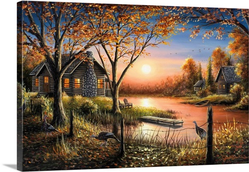 An Autumn Sunset | Great Big Canvas