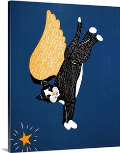 cat angelus canvas