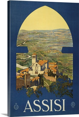 Assisi - Vintage Travel Advertisement