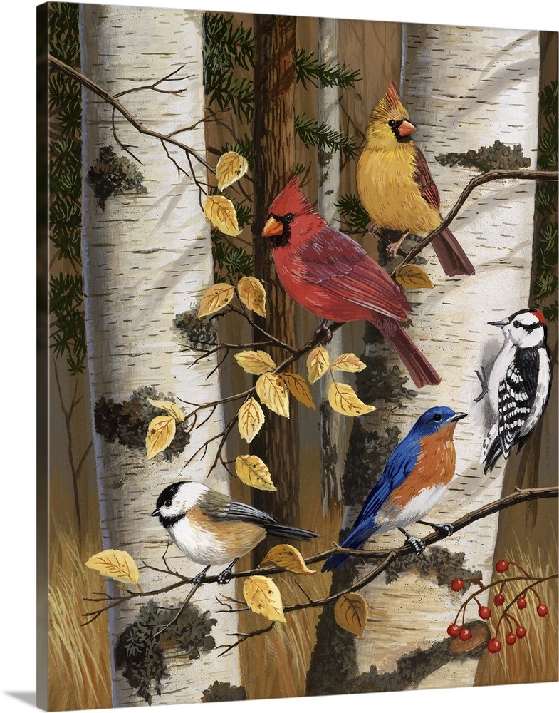 Autumn Friends Wall Art, Canvas Prints, Framed Prints, Wall Peels