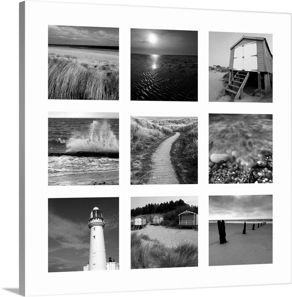 Beach BW Set of 9