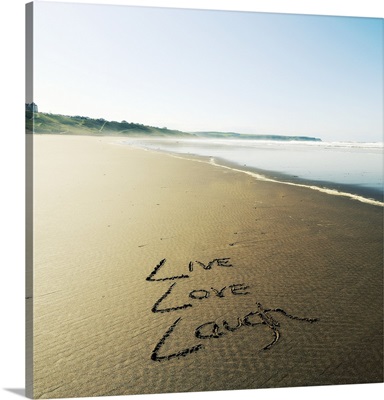 Beach Writing Live Love Laugh