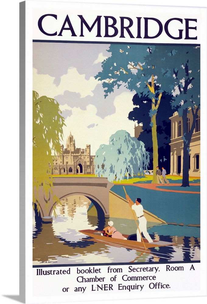 Cambridge - Vintage Travel Advertisement