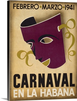 Carnaval en la Habana - Vintage Travel Advertisement