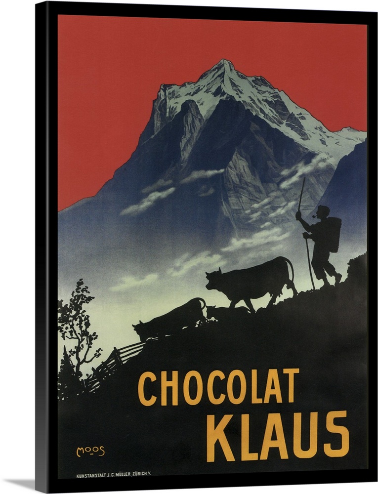 Chocolat Klaus - Vintage Chocolate Advertisement