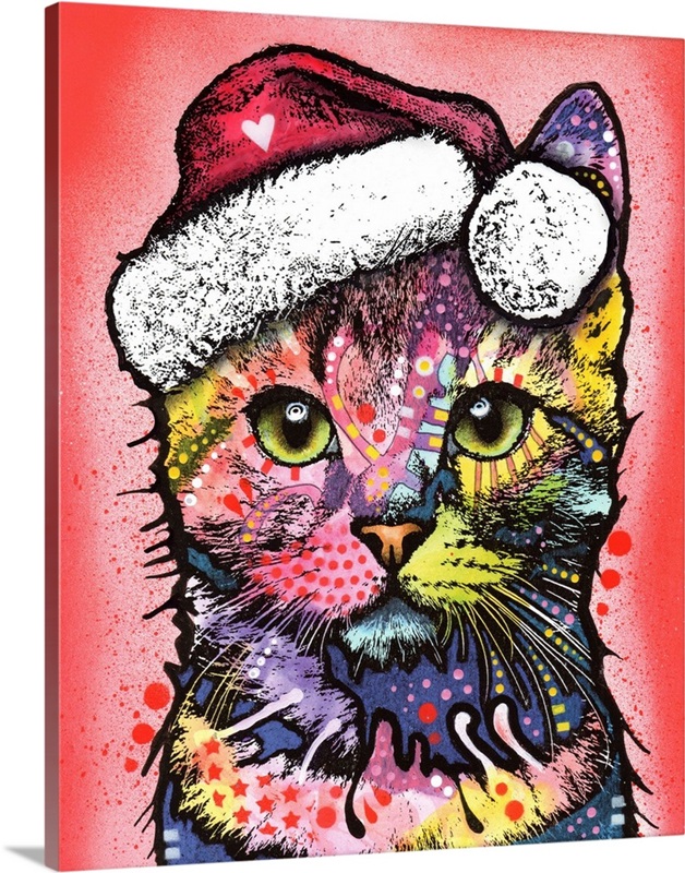 A Christmas Cat Art: Canvas Prints, Frames & Posters