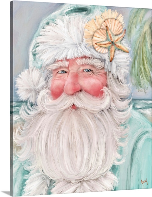 Santa Cod Image Coastal Santa | Great Big Canvas
