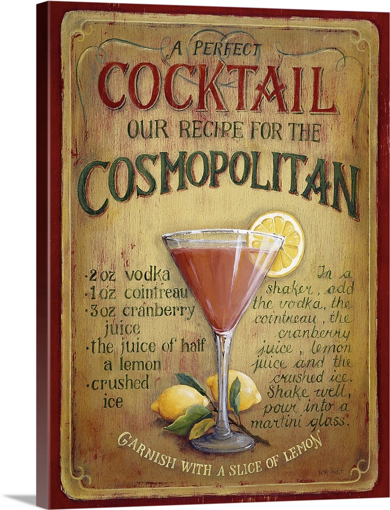 recipe to make a cosmopolitansummer drink