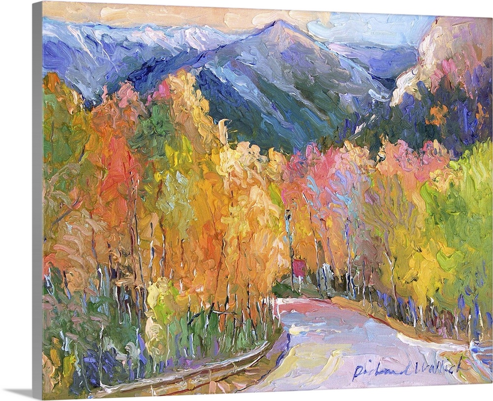 A fall mountain view of Cottonwood Pass, Buena Vista, CA.