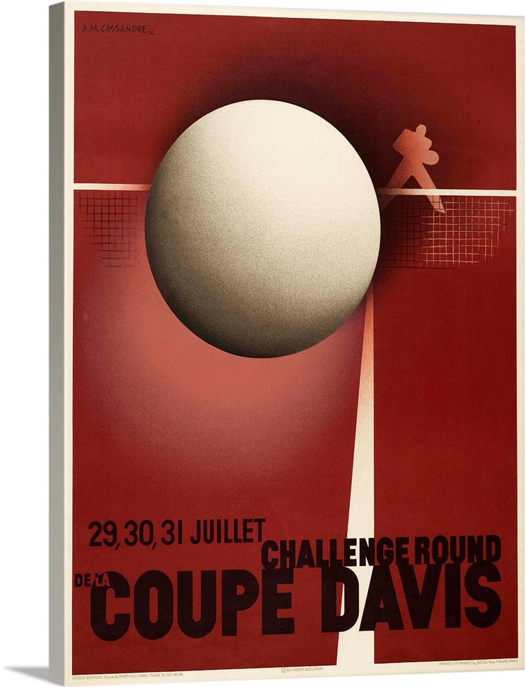 Vintage poster advertisement for Coupe Davis.