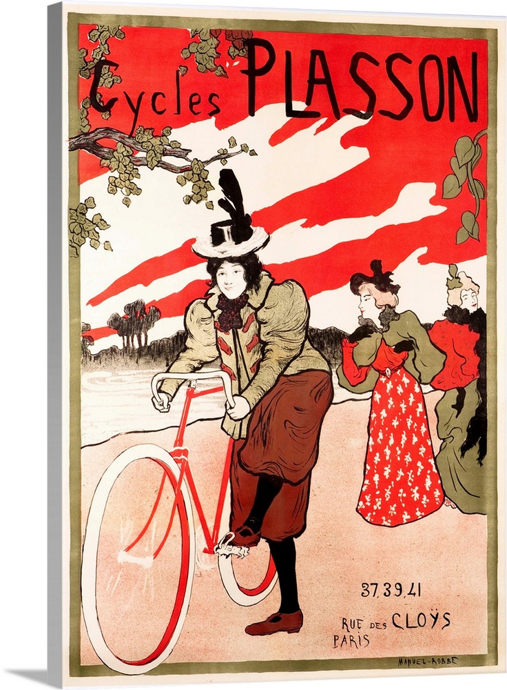 Cycles Plasson - Vintage Bicycle Advertisement