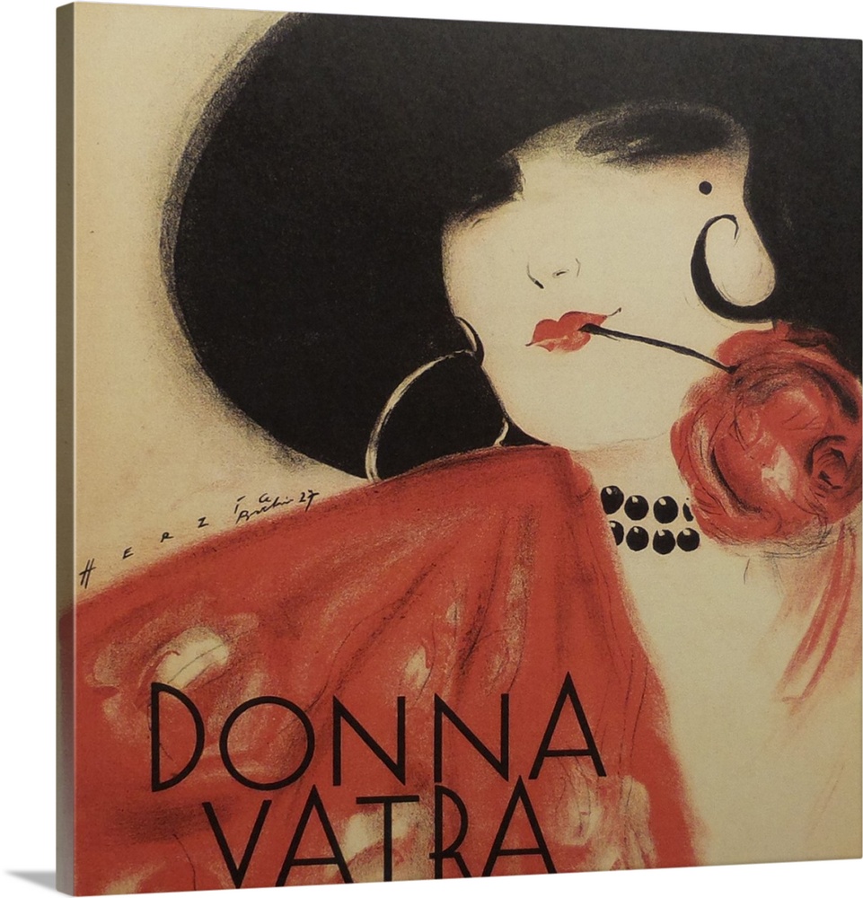 Vintage poster advertisement for Donna Vatra.