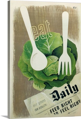 Eat Greens - Vintage Propaganda