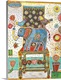 image thumbnail of Lighthearted contemporary painting of a blue elephant standing on a blue chair.