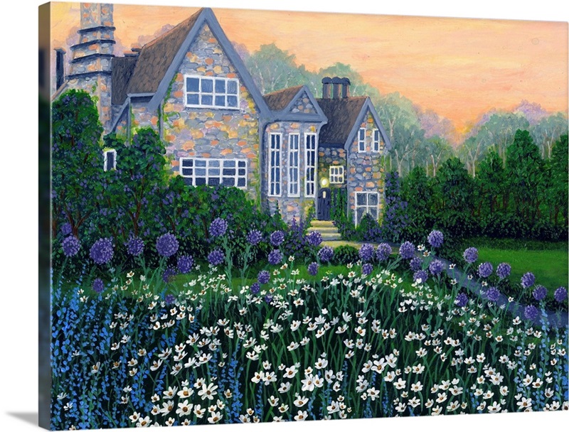 English Cottage Great Big Canvas