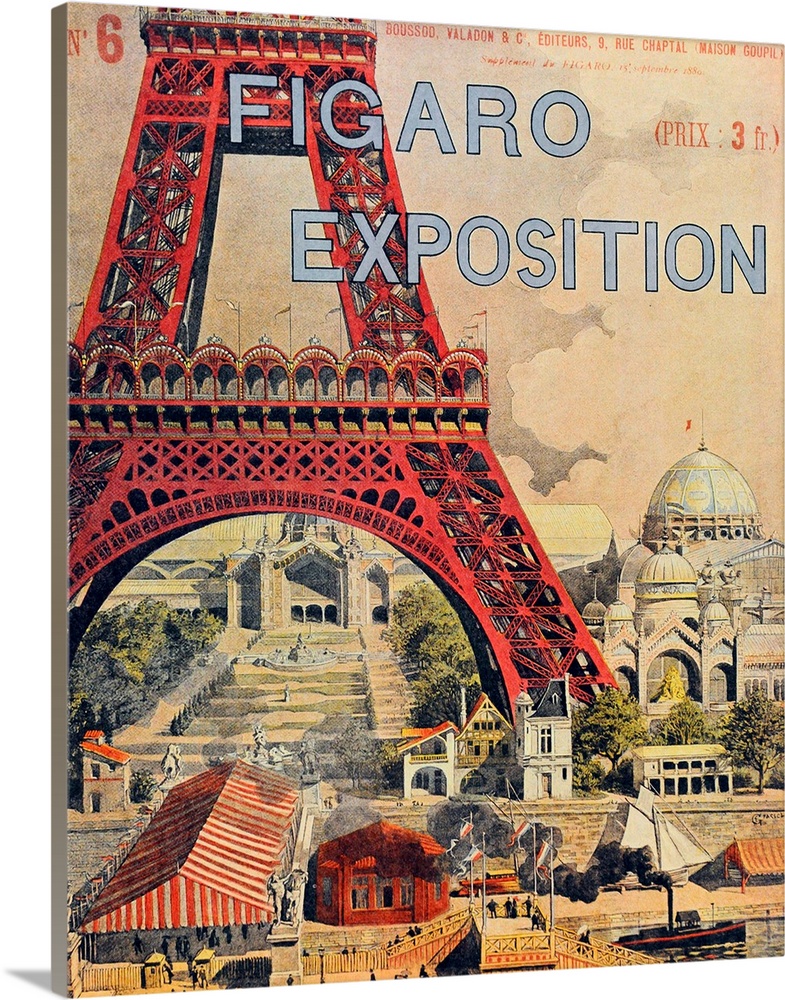 Vintage poster advertisement for Figaro Expo.
