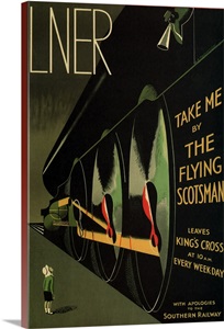 Flying Scotsman - Vintage Train Advertisement image thumbnail