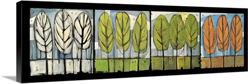 Four Seasons Tree Series Canvas Wall Art