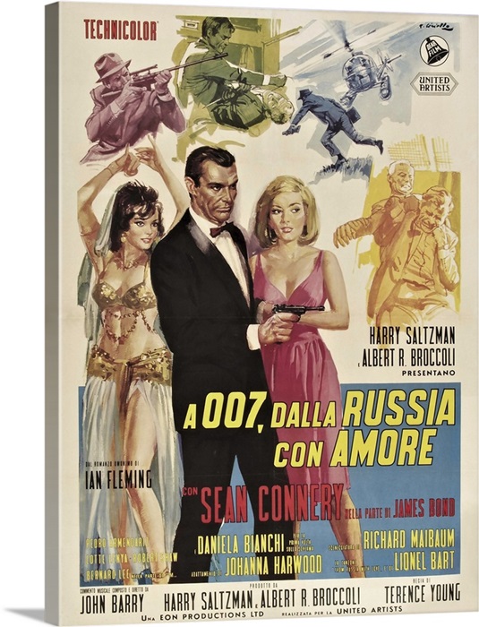From Russia With Love Vintage Movie Poster Wall Art Canvas Prints Framed Prints Wall Peels Great Big Canvas