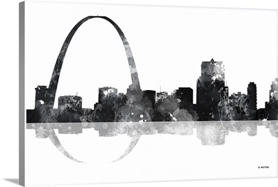 Gateway Arch St Louis Missouri Skyline BW I