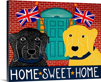 Home Sweet Home Brit Black Yellow