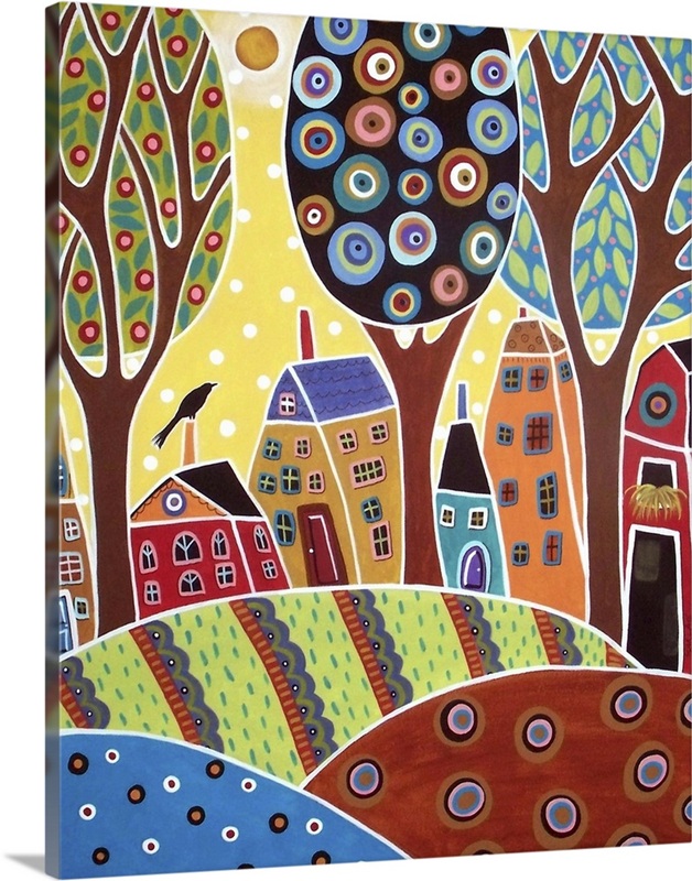 Houses Barn Landscape | Great Big Canvas
