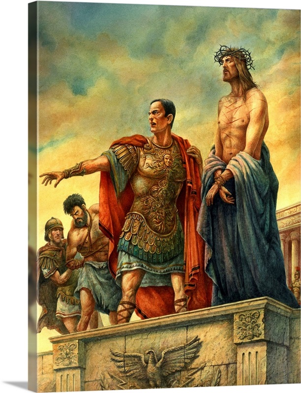 Jesus and Pontius Pilate Great Big Canvas