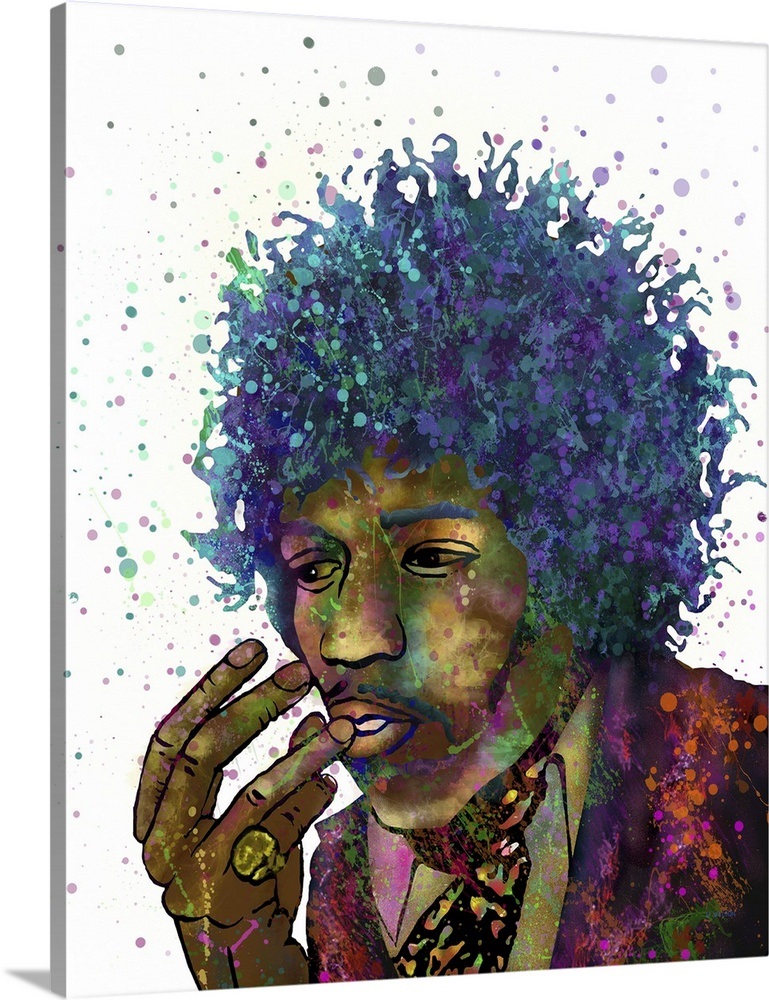 Jimi Hendrix I Wall Art, Canvas Prints, Framed Prints, Wall Peels