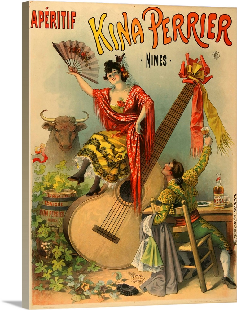 Kina Perrier - Vintage Beverage Advertisement
