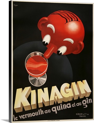 Kinagin - Vintage Wine Advertisement