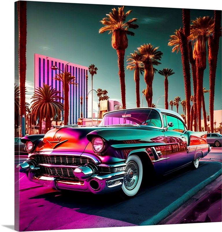 Las Vegas Strip Cadillac 12 Wall Art, Canvas Prints, Framed Prints ...