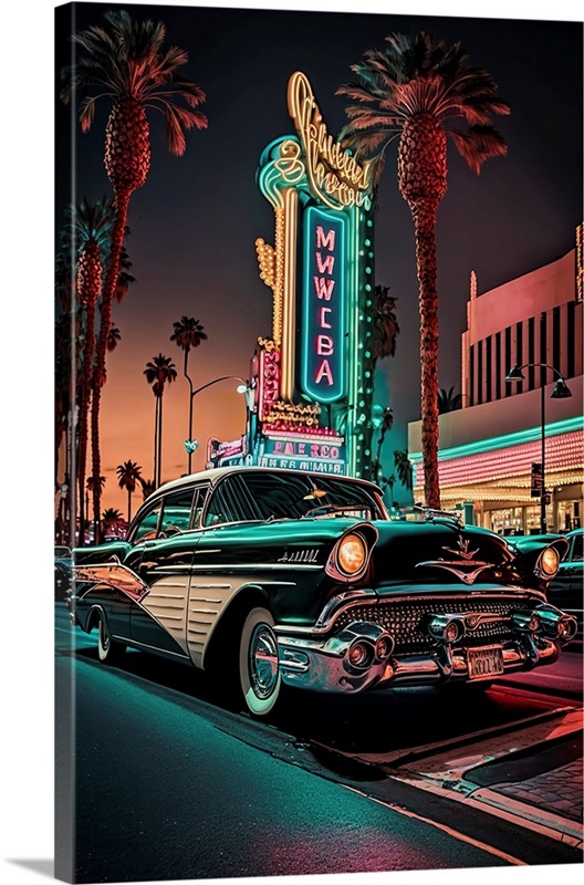 Las Vegas Strip Cadillac 22 Wall Art, Canvas Prints, Framed Prints ...