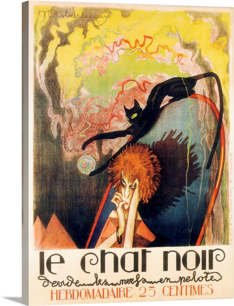 Vintage poster advertisement for Le Chat Noir II.