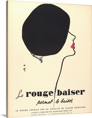Le Rouge Baiser - Vintage Lipstick Advertisement