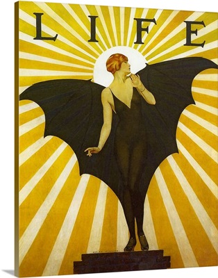 Life Magazine Cover Bat Girl Yellow