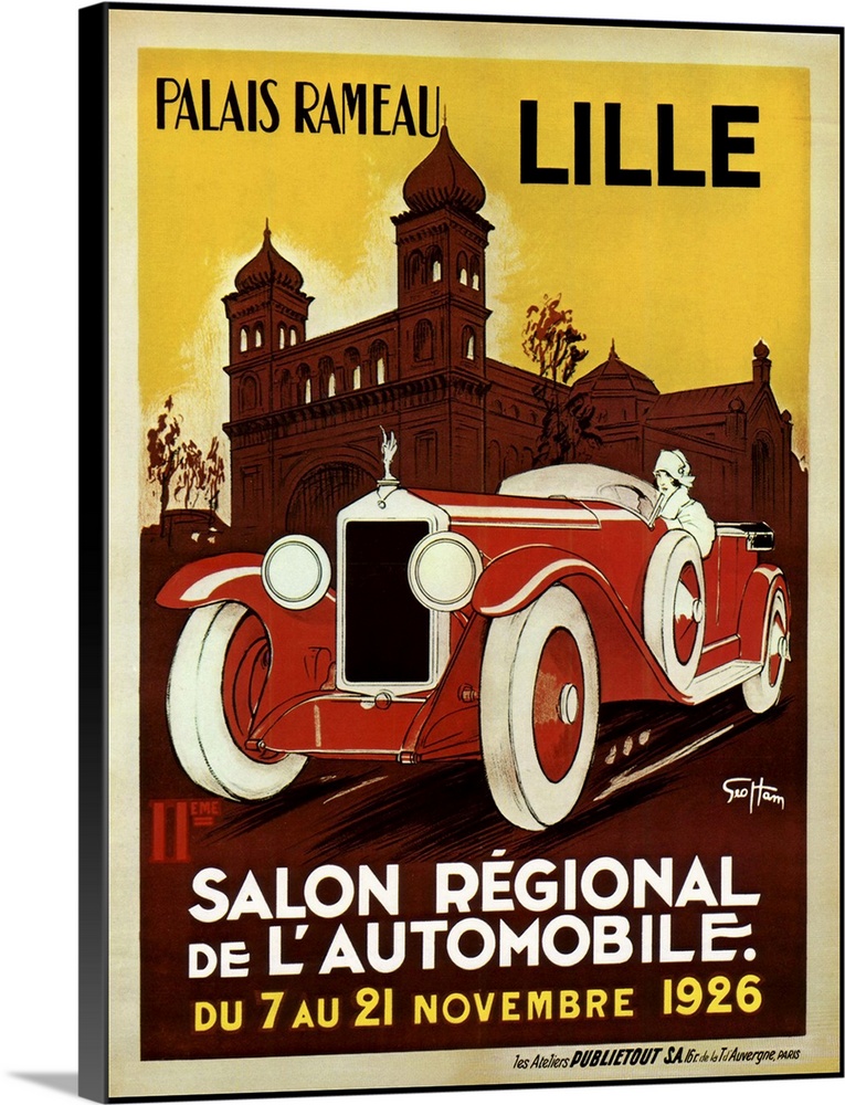 Lille Salon 1926, vintage Automobiles