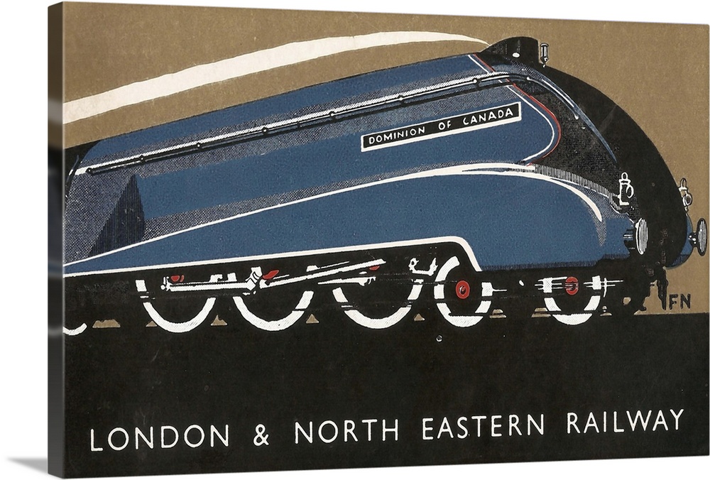 Vintage poster advertisement for London Eastern Rail.